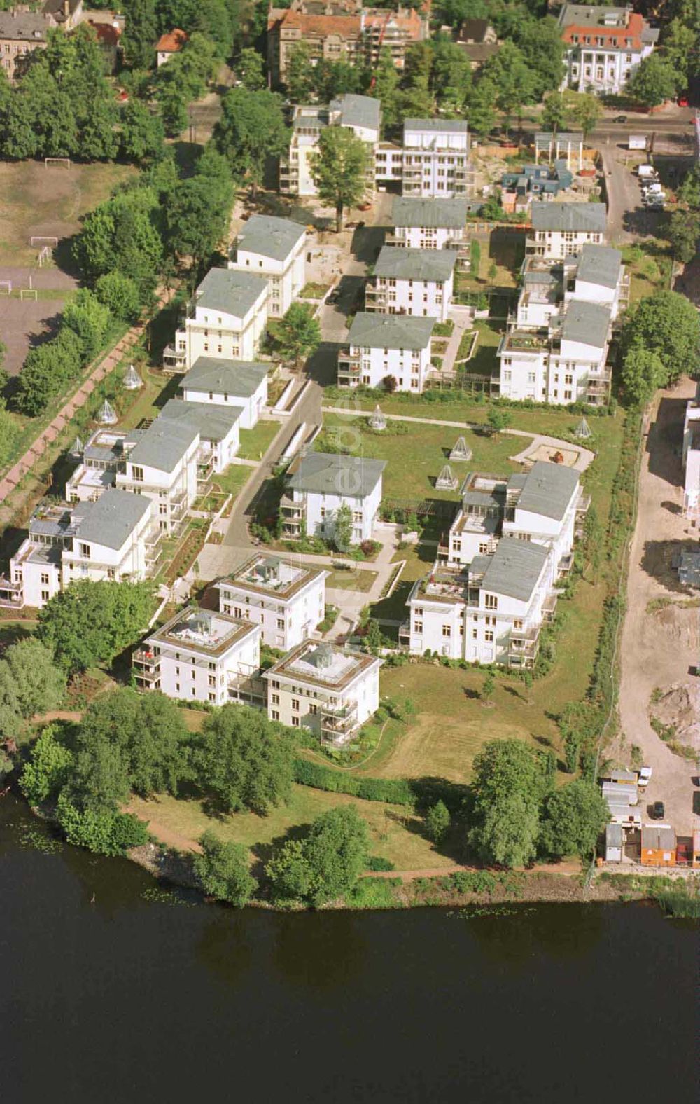 Potsdam / Glienicker Horn von oben - Wohnungsneubau am Glienicker Horn