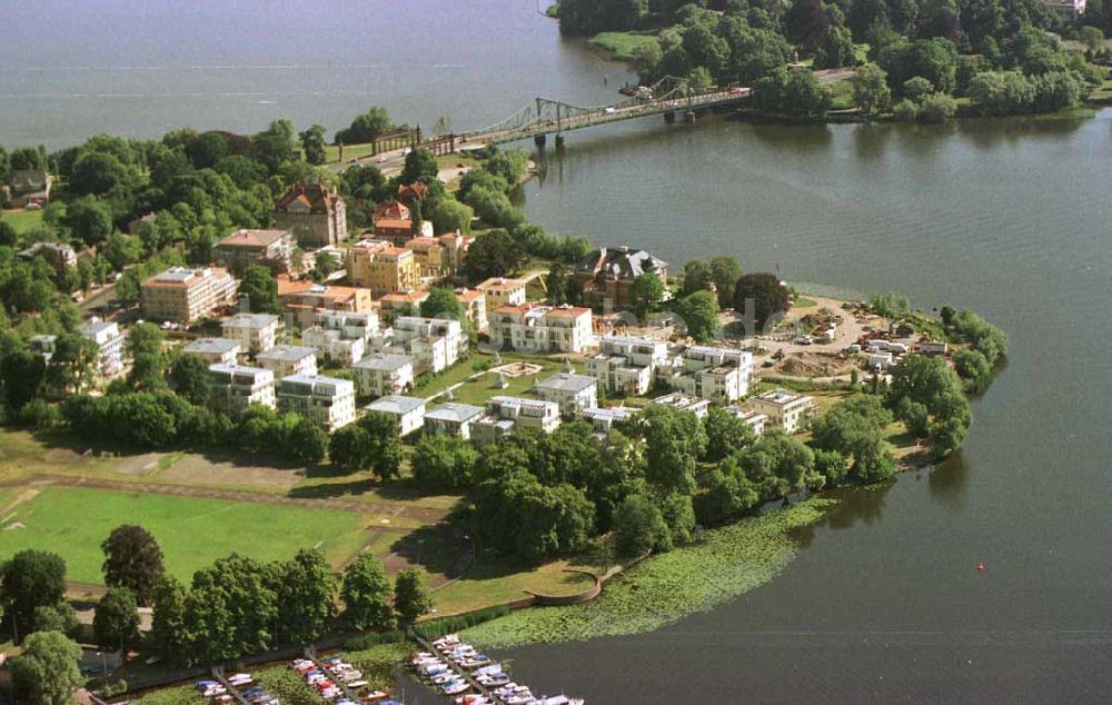 Potsdam / Glienicker Horn von oben - Wohnungsneubau am Glienicker Horn