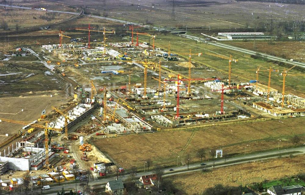 Luftbild Berlin - 14.02.95 Wohnungsneubau in Karow-Nord