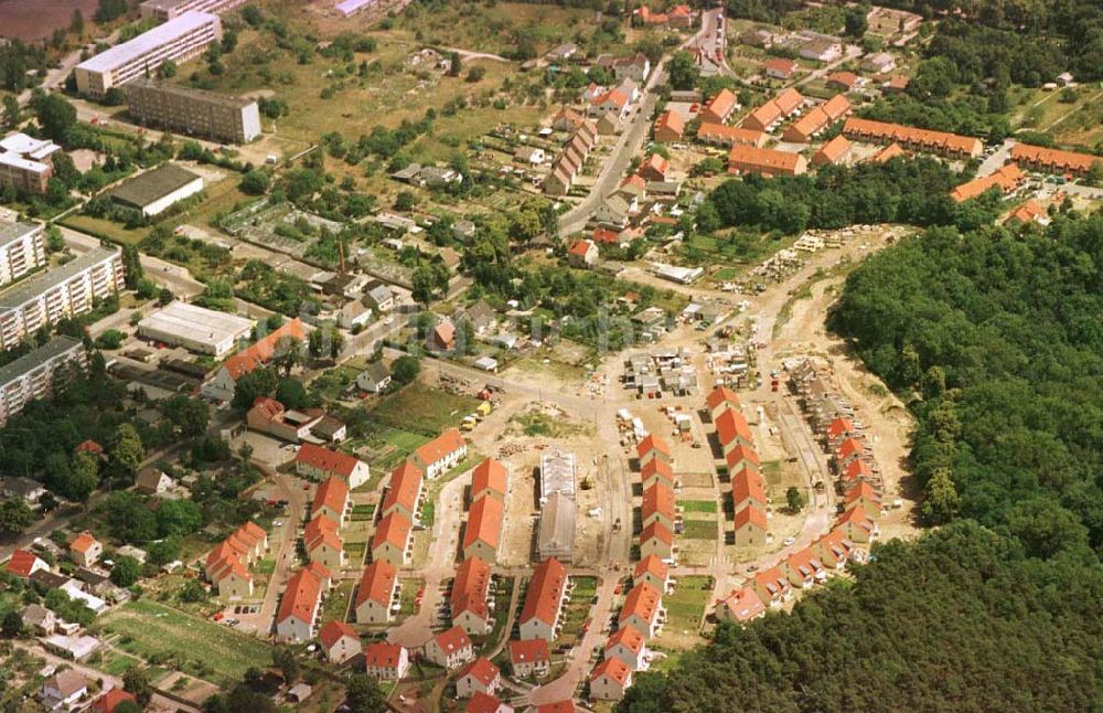 Werder / Havel aus der Vogelperspektive: Wohnungsneubau der MEGA AG in Werder / Havel