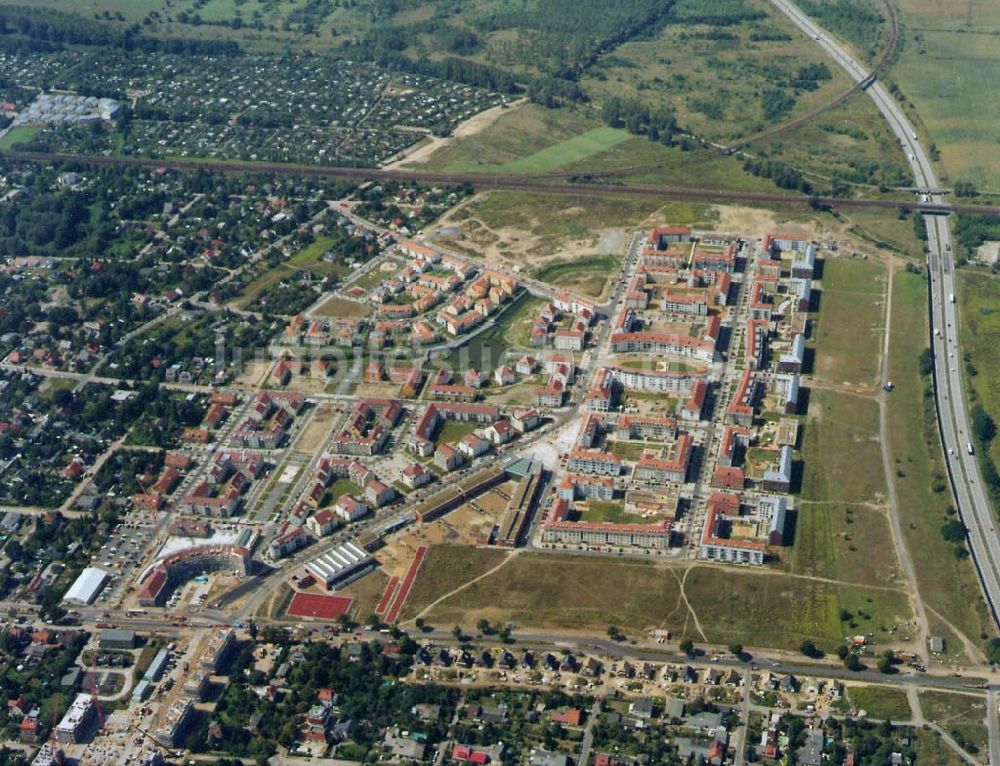 Berlin / Karow-Nord aus der Vogelperspektive: Wohnungsneubau im Wohngebiet Karow-Nord / Abschnitte 1 bis 3.