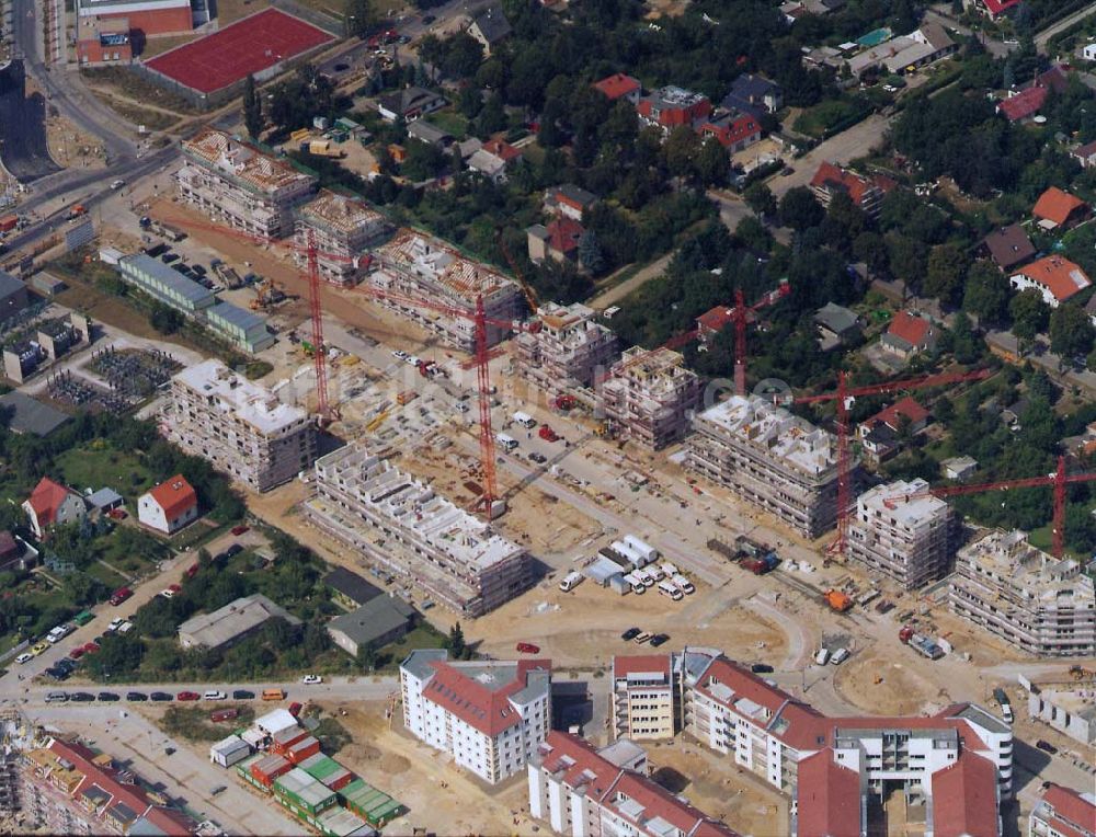 Luftaufnahme Berlin / Karow-Nord - Wohnungsneubau im Wohngebiet Karow-Nord / Abschnitte 1 bis 3.