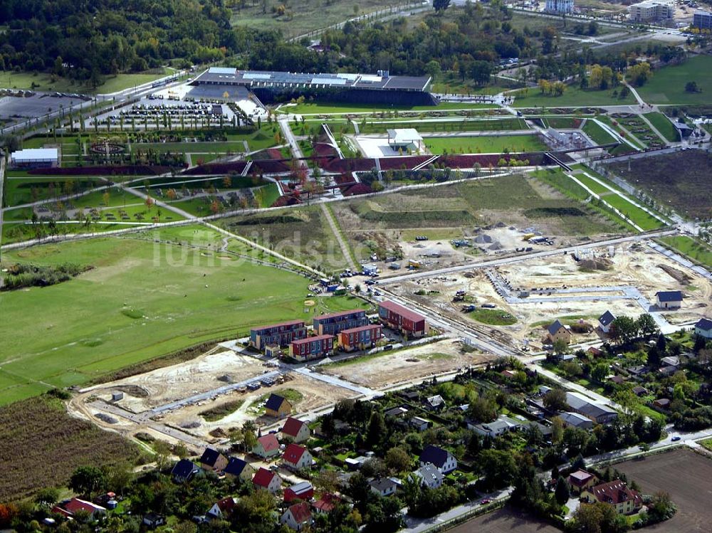 Luftbild Potsdam - Wohnungsneubauten am Bugagelände