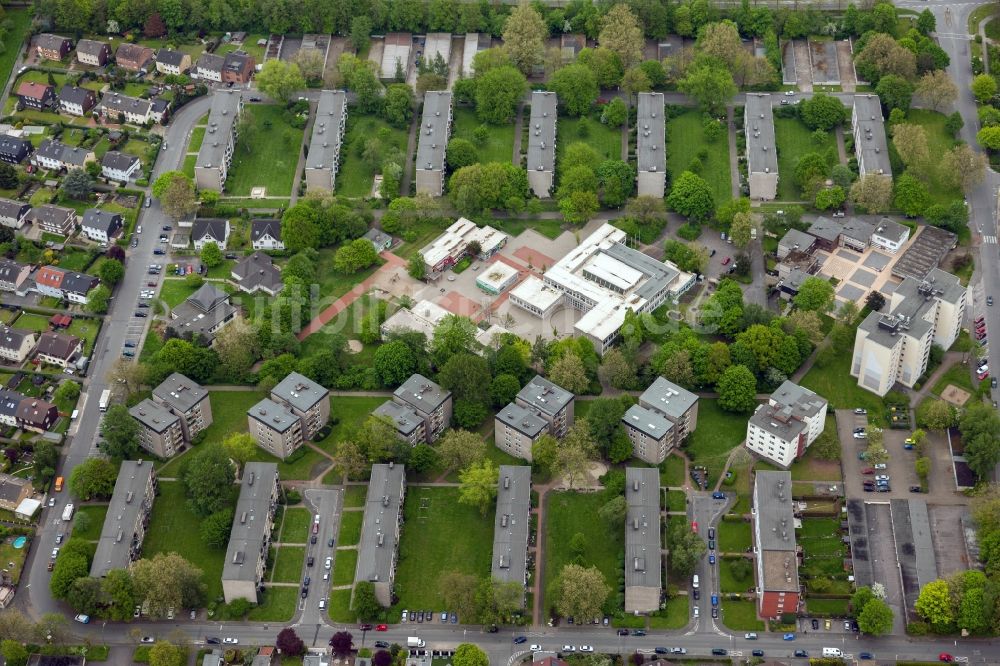 Castrop-Rauxel von oben - Wohnviertel in Castrop Rauxel im Bundesland Nordrhein-Westfalen NRW