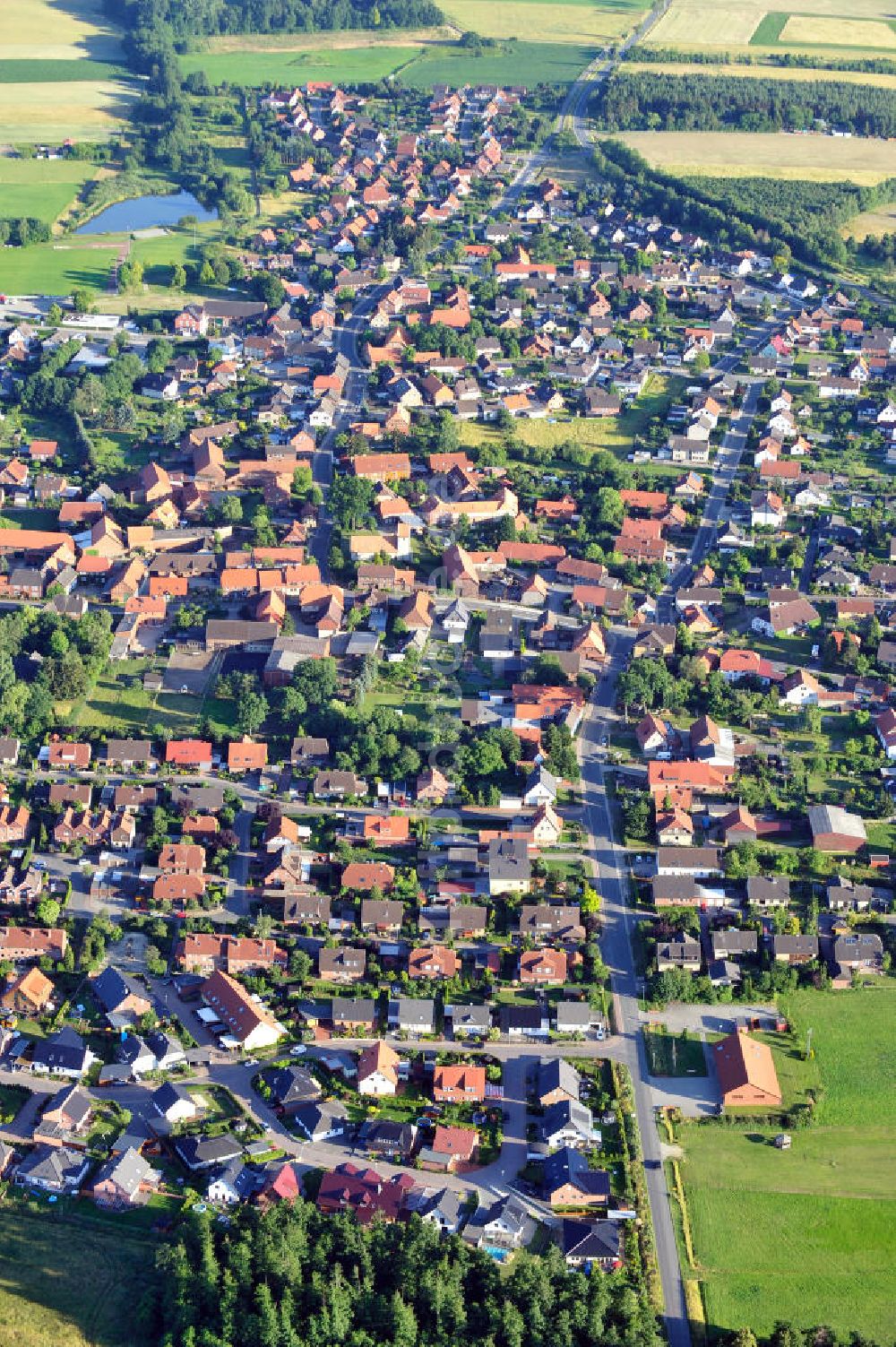 Wolfsburg - Helingen von oben - Wolfsburg-Helingen in Niedersachsen