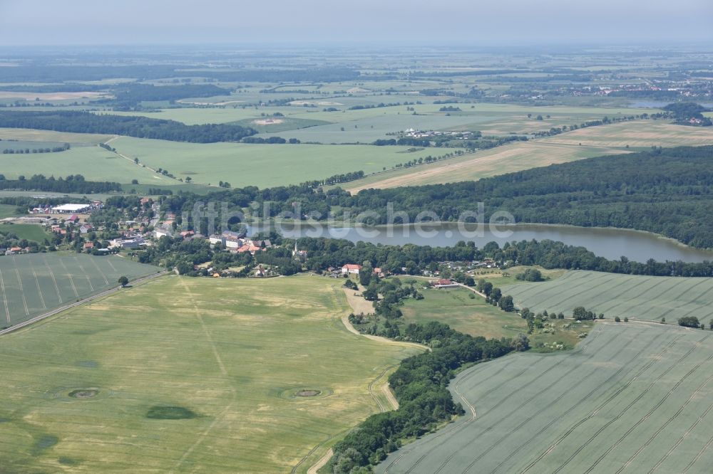 Uckerland von oben - Wolfshagen in Uckerland im Bundesland Brandenburg