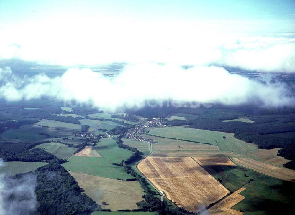 Wollin / SA aus der Vogelperspektive: Wollin - östlich von Magdeburg aus 5000ft Höhe