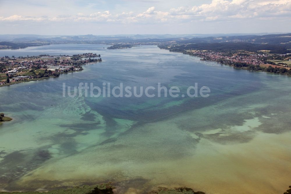 Luftbild Reichenau - Wollmatinger Ried am Ufer des Bodensee in Reichenau im Bundesland Baden-Württemberg