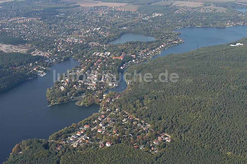 Luftbild Woltersdorf / Brandenburg - 01.10.2003 Woltersdorf am Flakensee