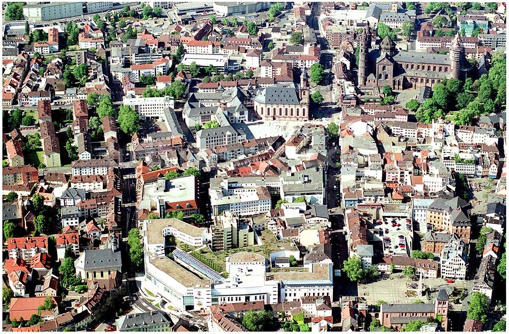 Worms aus der Vogelperspektive: Worms Altstadt