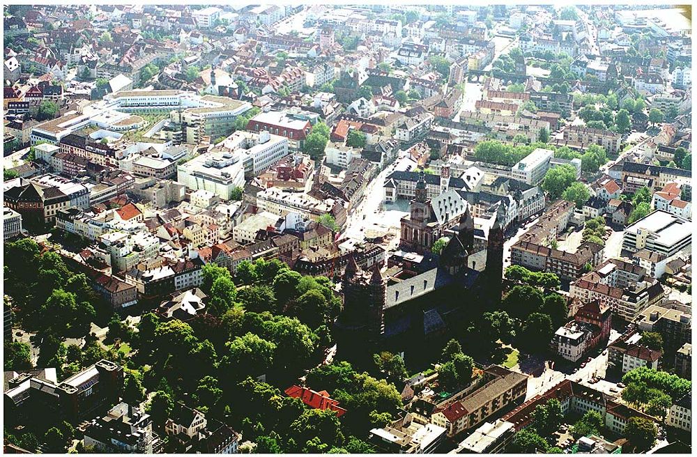 Luftaufnahme Worms - Worms Innenstadt