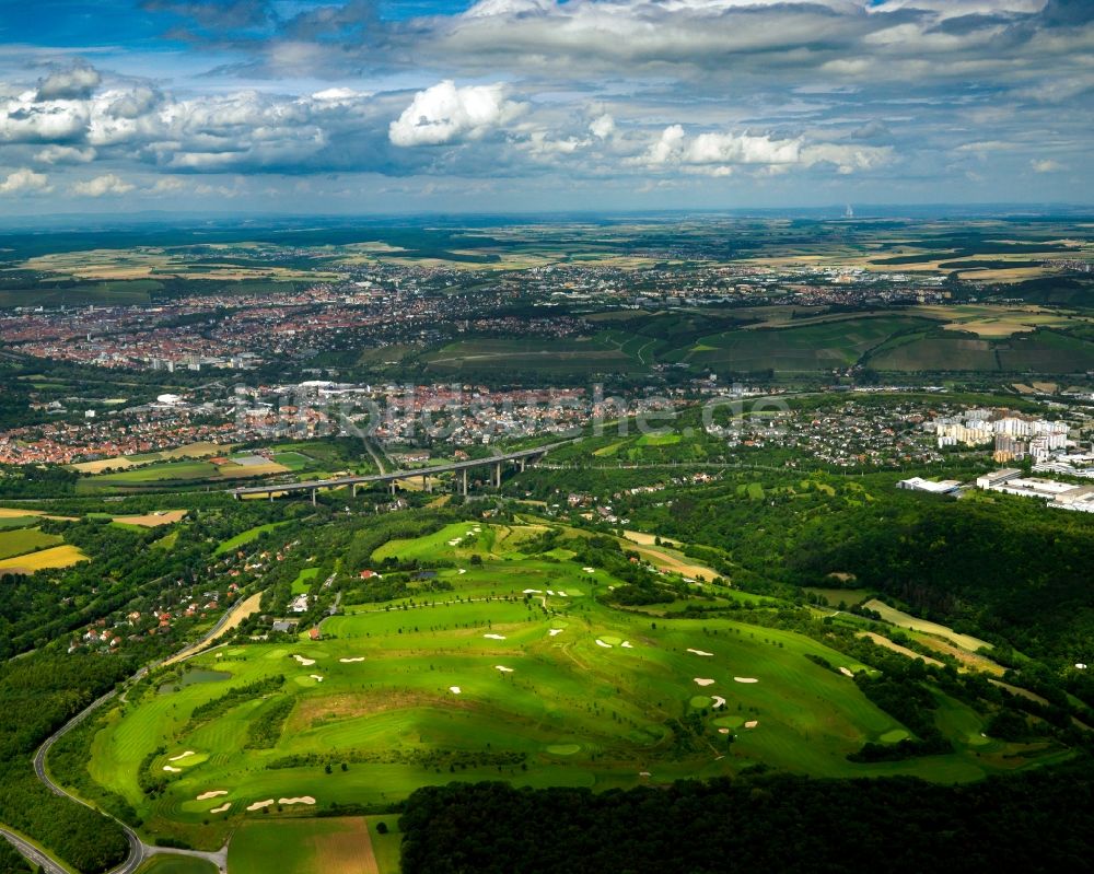 Würzburg aus der Vogelperspektive: Würzburg und seine Umgebung im Bundesland Bayern