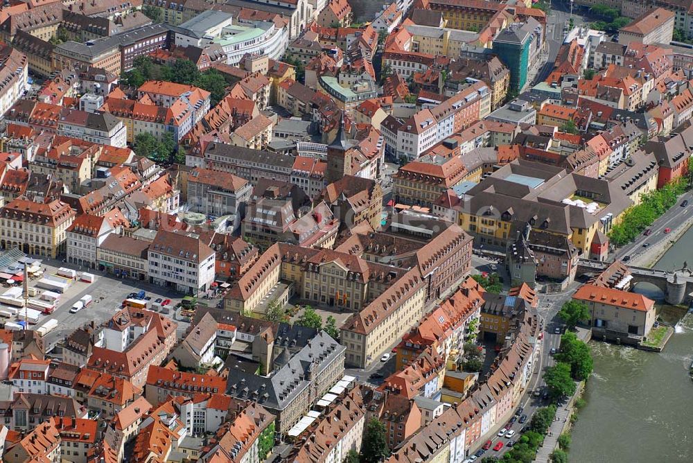 Würzburg von oben - Würzburger Marienkapelle