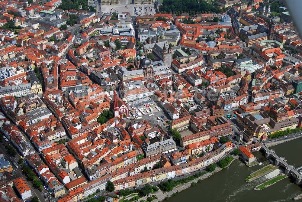 Würzburg aus der Vogelperspektive: Würzburger Marienkapelle