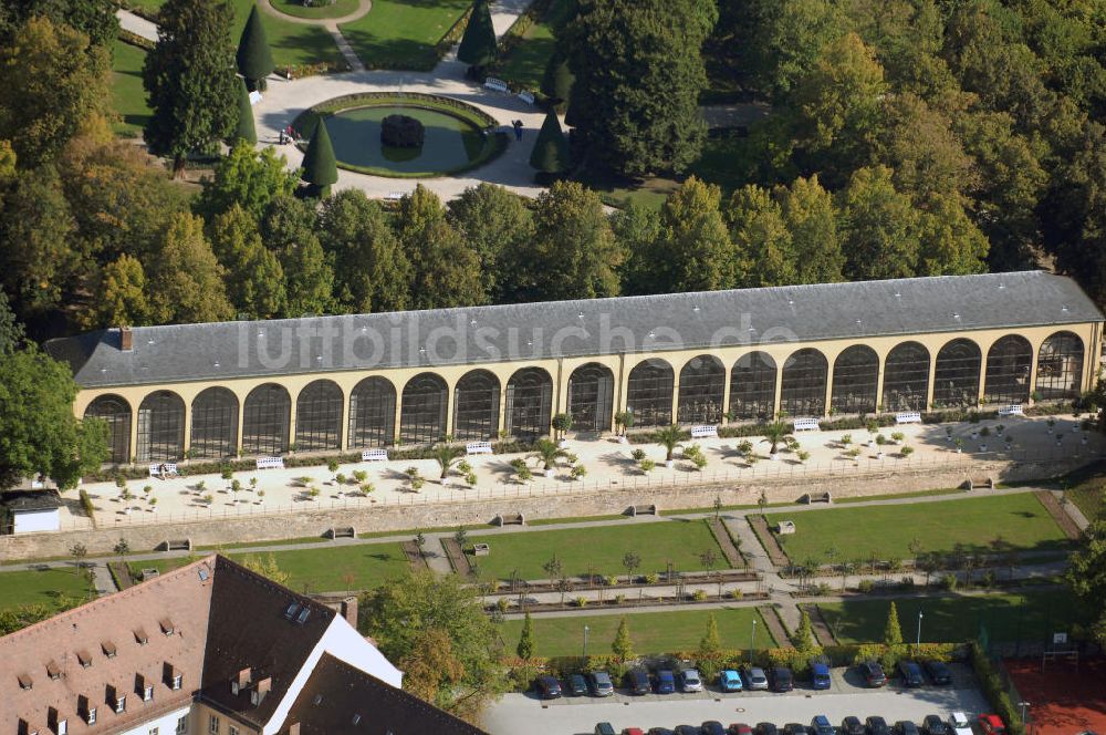 Würzburg aus der Vogelperspektive: Würzburger Residenz in Bayern