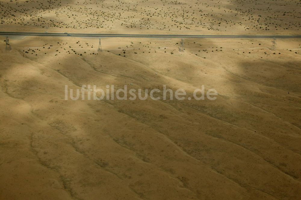 Dubai von oben - Wüste Dubai