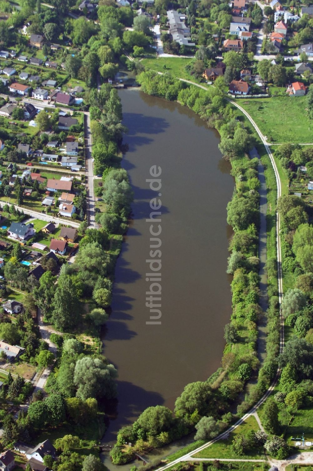 Luftaufnahme Berlin - Wuhlebecken bzw. Wuhlesee in Berlin