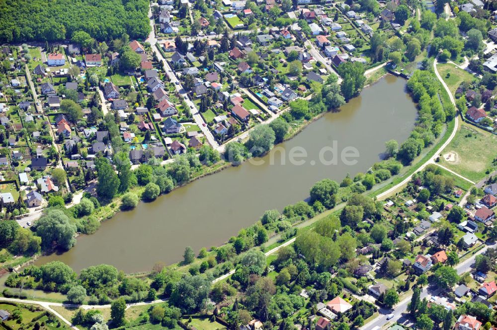 Luftbild Berlin - Wuhlebecken zwischen Berlin-Biesdorf und Berlin-Kaulsdorf