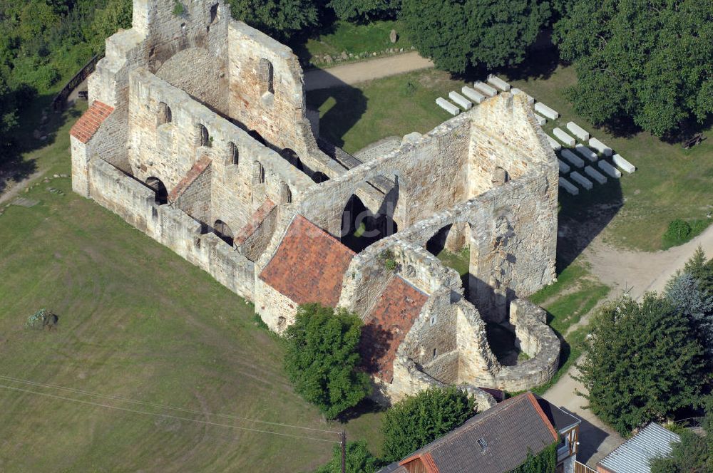 Walbeck aus der Vogelperspektive: wurde die Stiftskirche in der zentralen Denkmalsliste aufgeführt und unter staatlichen Schutz gestellt