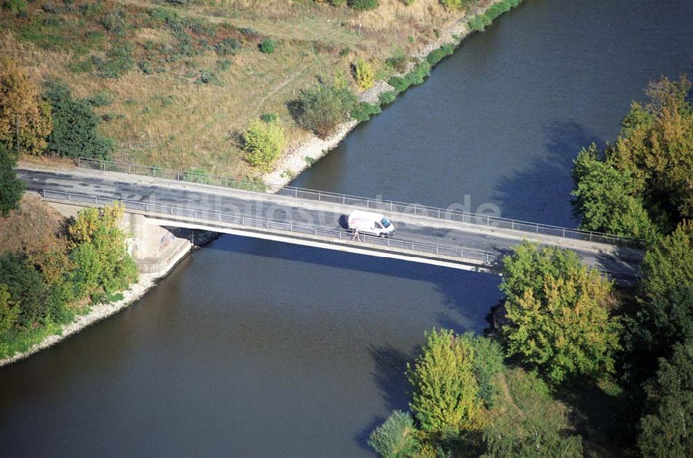 Luftaufnahme Wusterwitz - Wusterwitzer Brücke