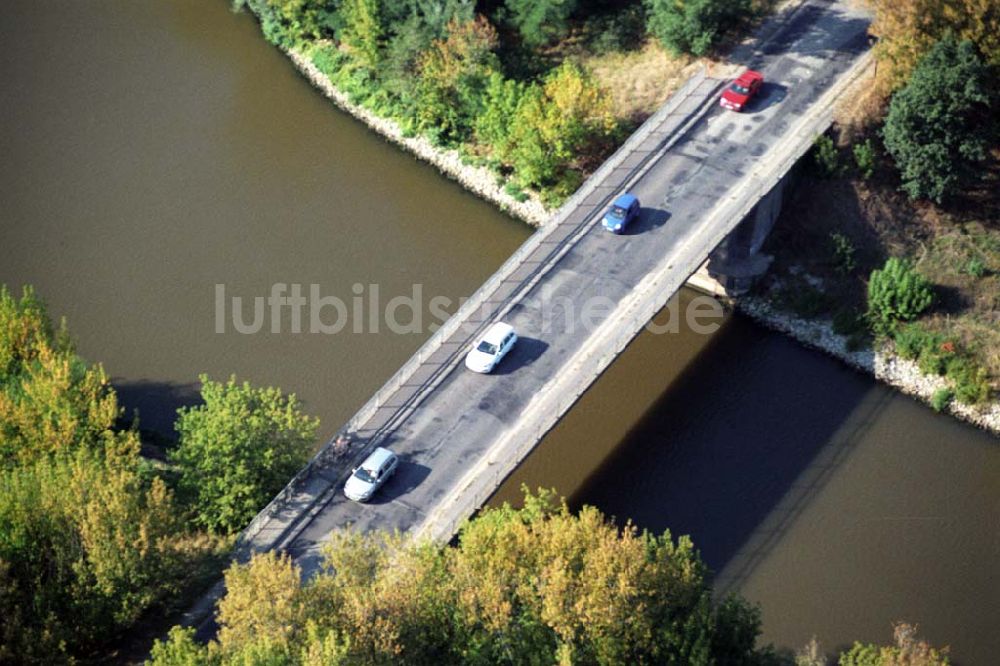 Wusterwitz von oben - Wusterwitzer Brücke