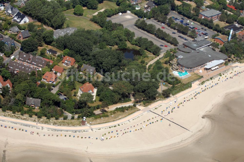 Wyk auf Föhr von oben - Wyk auf Föhr Südstrand