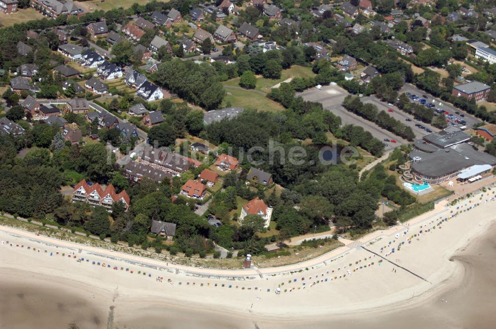 Wyk auf Föhr aus der Vogelperspektive: Wyk auf Föhr Südstrand