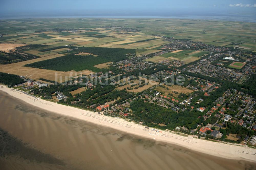 Luftbild Wyk auf Föhr - Wyk auf Föhr Südstrand