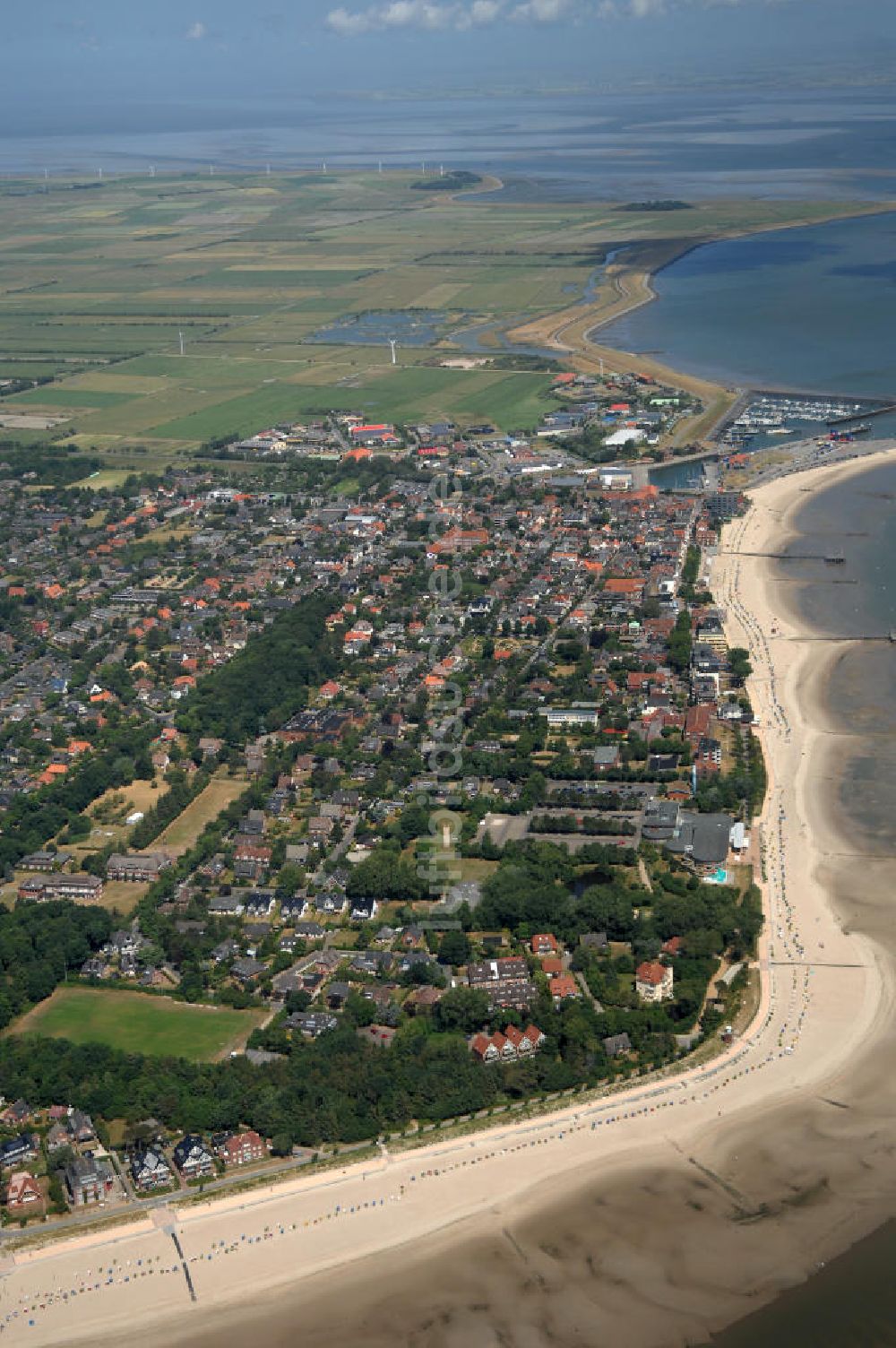 Luftbild Wyk auf Föhr - Wyk auf Föhr Südstrand