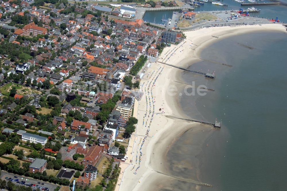 Luftbild Wyk auf Föhr - Wyk auf Föhr Stadtstrand