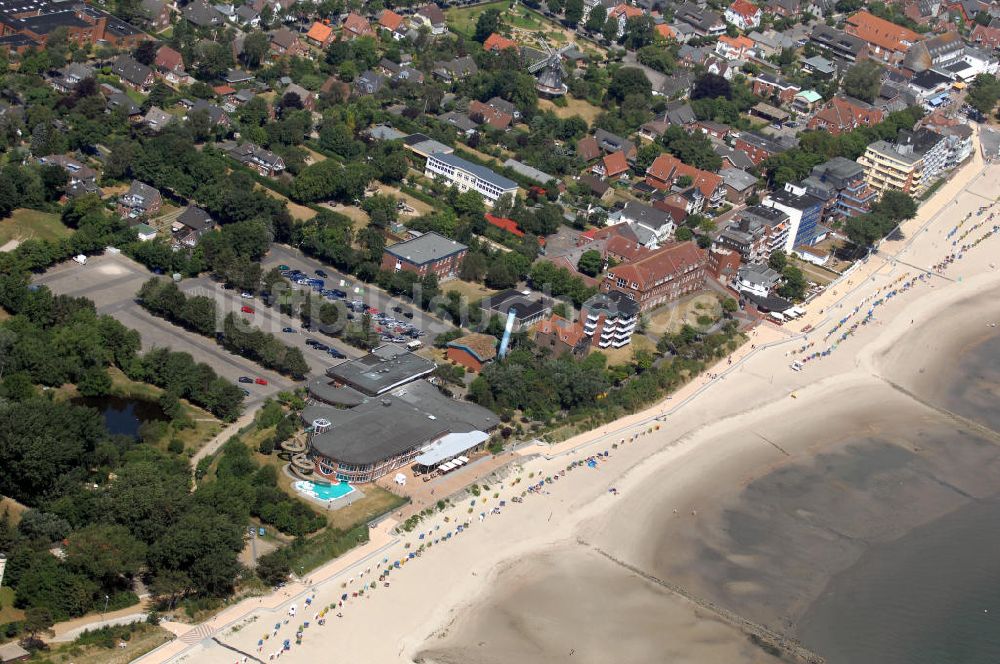 Wyk auf Föhr aus der Vogelperspektive: Wyk auf Föhr Stadtstrand