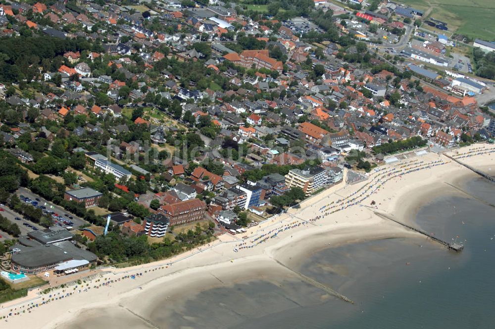 Luftbild Wyk auf Föhr - Wyk auf Föhr Stadtstrand