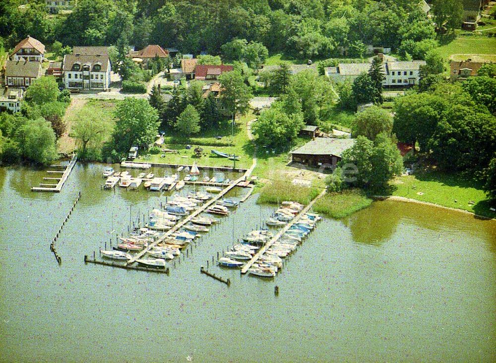 Diensdorf aus der Vogelperspektive: Yachthafen Diensdorf am Scharmützelsee in Brandenburg