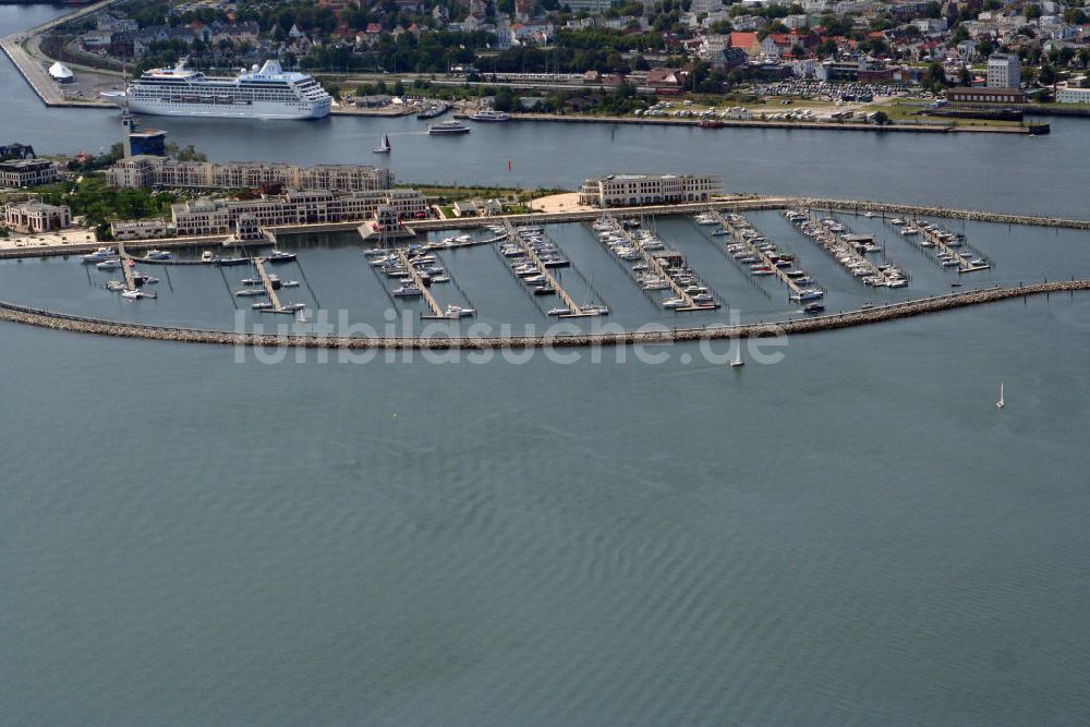 Luftbild Rostock - Yachthafen Hohe Düne