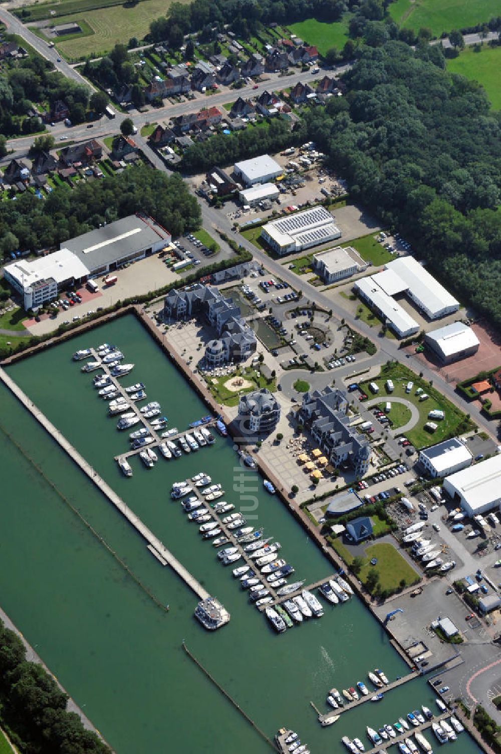 Bergkamen aus der Vogelperspektive: Yachthafen Marina Rünthe in Bergkamen in Nordrhein-Westfalen