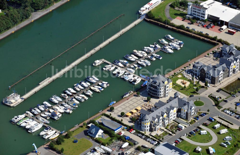 Bergkamen von oben - Yachthafen Marina Rünthe in Bergkamen in Nordrhein-Westfalen