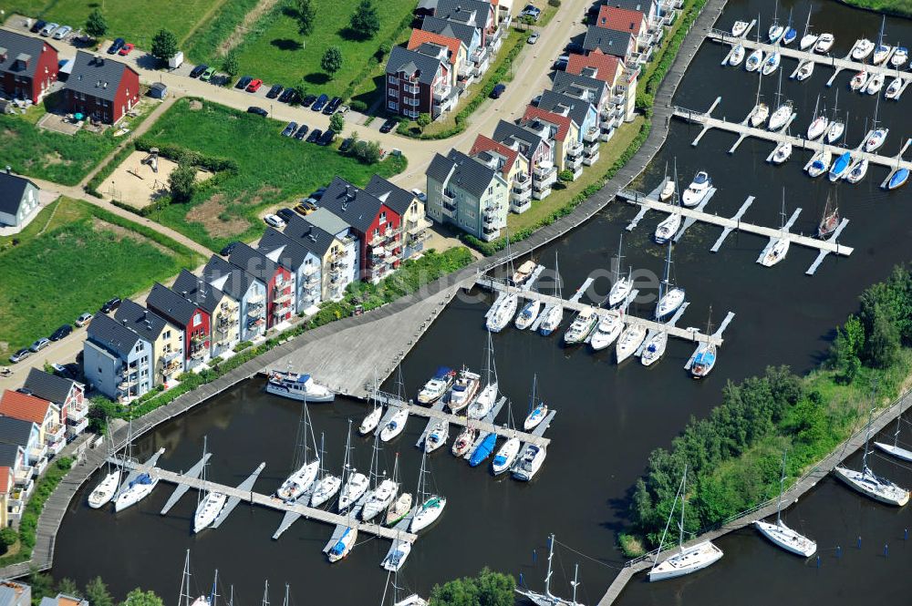 Luftbild Hansestadt Greifswald - Yachthafen Marina am Ryck in Greifswald