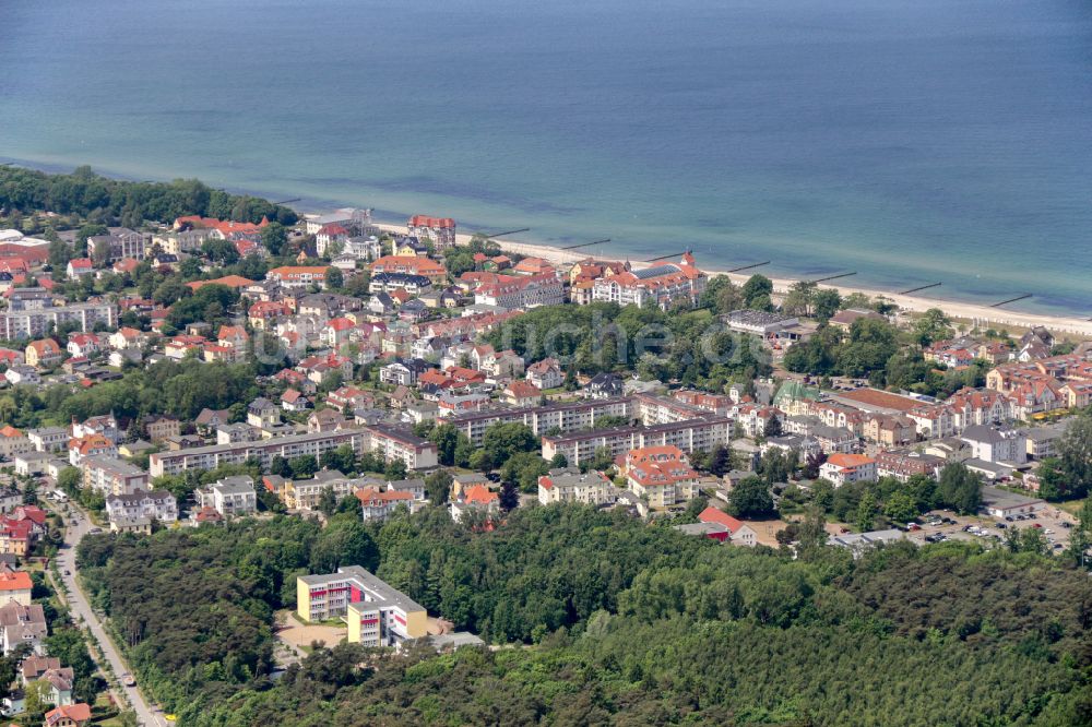 Ostseebad Kühlungsborn aus der Vogelperspektive: Yachthafen am Uferbereich der Ostsee in Ostseebad Kühlungsborn im Bundesland Mecklenburg-Vorpommern, Deutschland