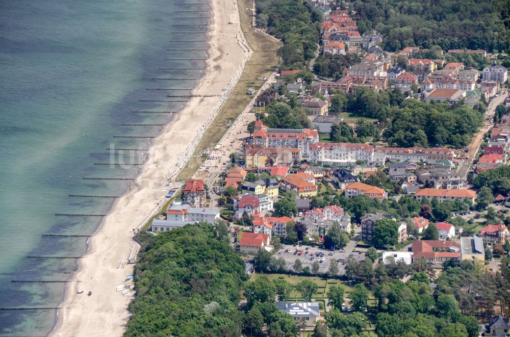 Luftbild Ostseebad Kühlungsborn - Yachthafen am Uferbereich der Ostsee in Ostseebad Kühlungsborn im Bundesland Mecklenburg-Vorpommern, Deutschland