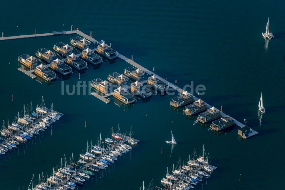 Luftaufnahme Pleinfeld - Yachthafen am Uferbereich Segelhafen Ramsberg in Pleinfeld im Bundesland Bayern, Deutschland