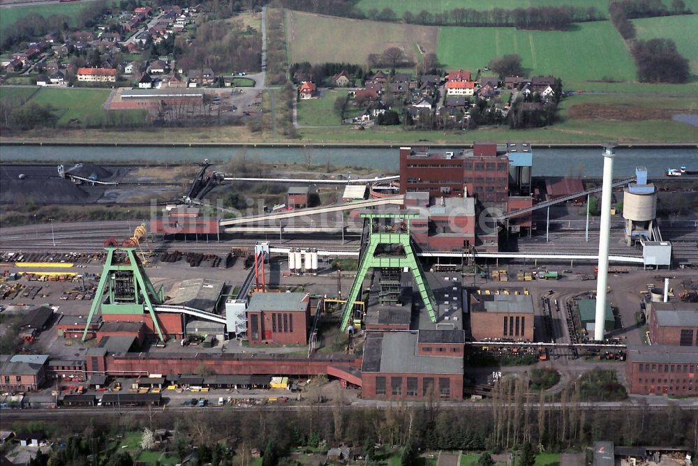 Bergkamen aus der Vogelperspektive: Zeche Haus Aden in Bergkamen im Bundesland Nordrhein-Westfalen