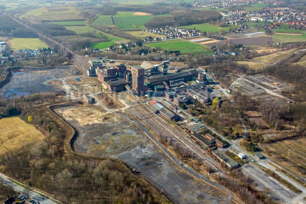 Herringen von oben - Zechengelände CreativRevier Heinrich Robert in Herringen im Bundesland Nordrhein-Westfalen, Deutschland