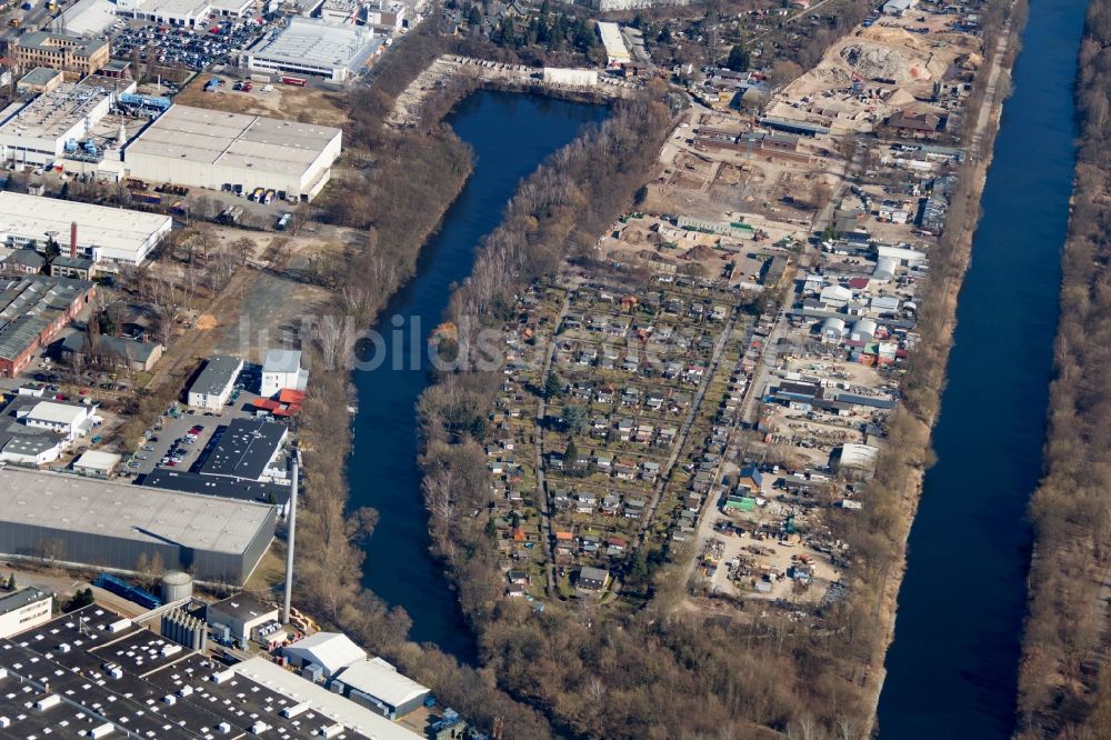 Berlin von oben - Zehlendorfer Stichkanal in Berlin