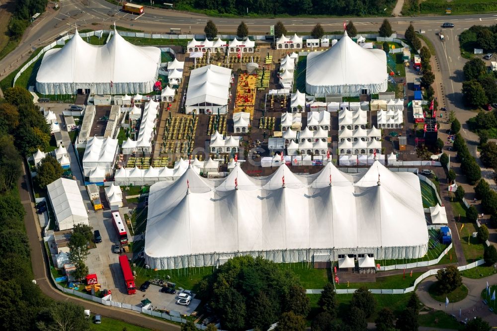 Luftaufnahme Bochum - Zeltfestival Ruhr 2014 am Kemnader Stausee in Bochum im Bundesland Nordrhein-Westfalen