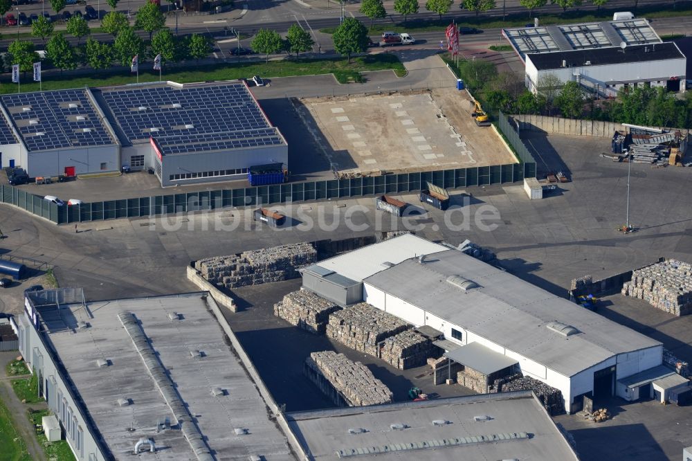 Luftaufnahme Berlin - Zentrale der ALBA Recycling GmbH in Berlin-Mahlsdorf