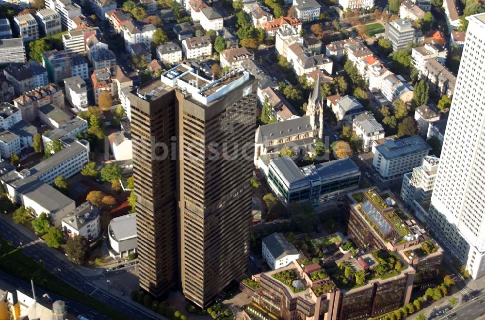 Frankfurt am Main aus der Vogelperspektive: Zentrale der Deka