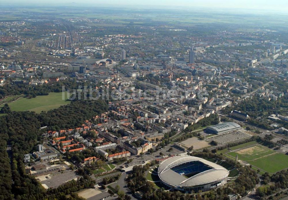 Leipzig von oben - Zentralstadion Leipzig