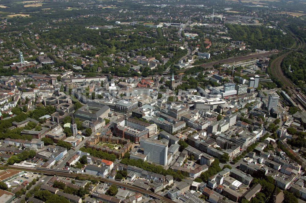 Bochum von oben - Zentrum Bochum