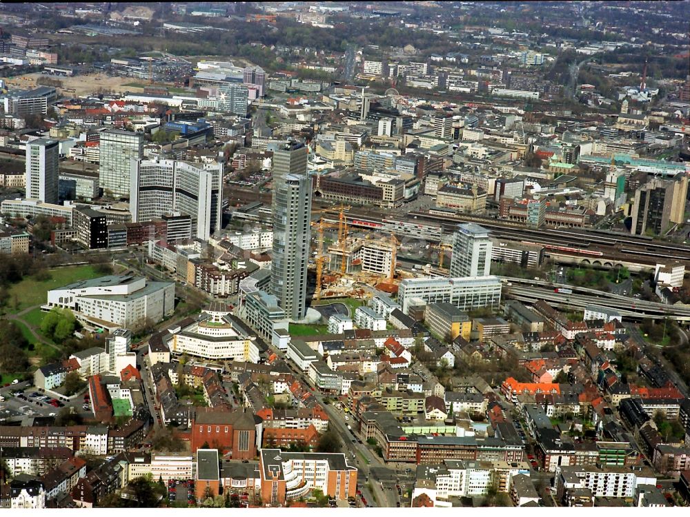 Luftbild Essen - Zentrum Essen in Nordrhein-Westfalen