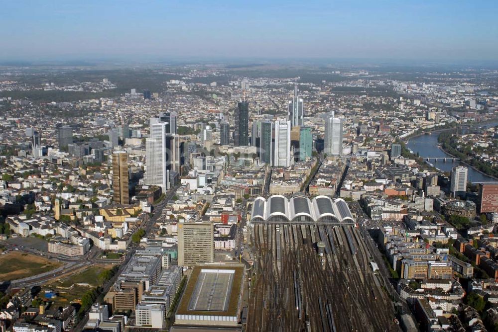 Frankfurt am Main aus der Vogelperspektive: Zentrum von Frankfurt am Main